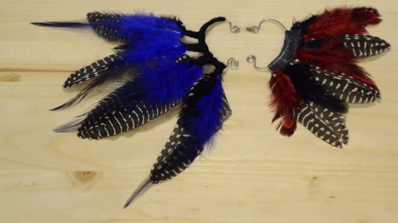 FEATHER EAR CUFF ♥DIY♥ how to make feather earring