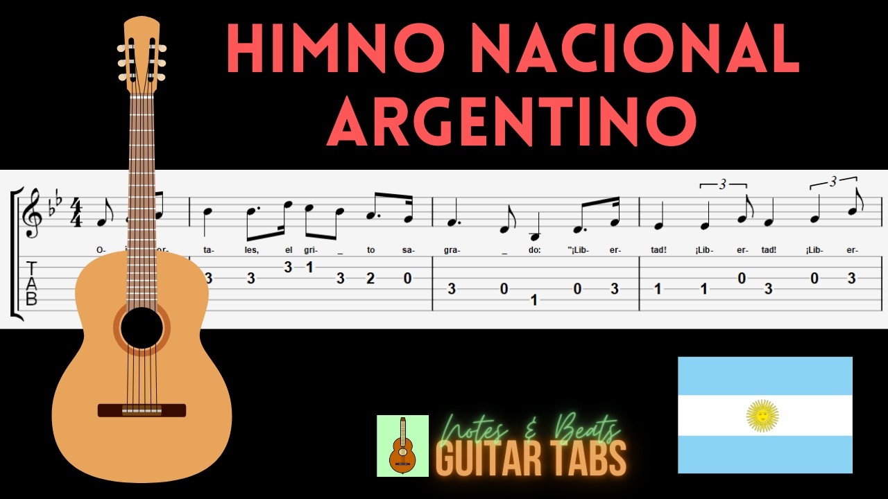 National Anthem of ARGENTINA- Himno Nacional Argentino GUITAR TAB