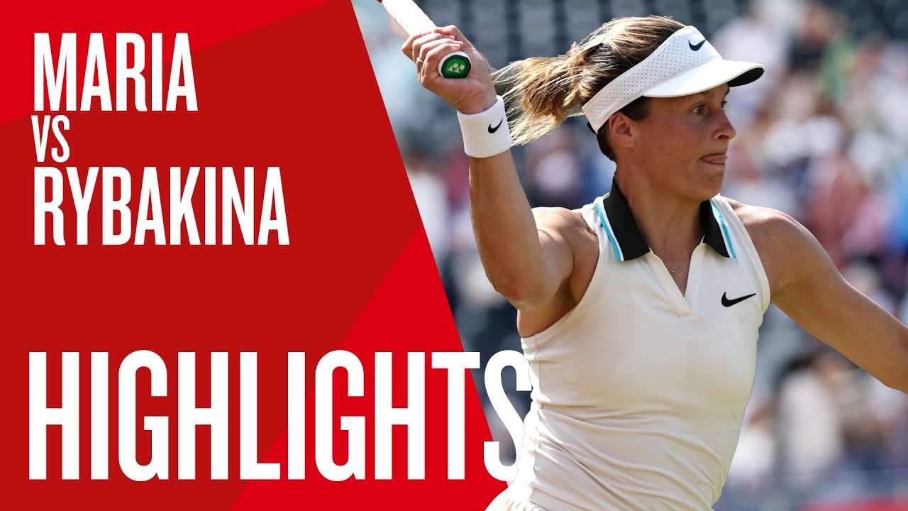 Tatjana Maria v Elena Rybakina Highlights | HSBC Championships Quarter-Finals 2025 | LTA