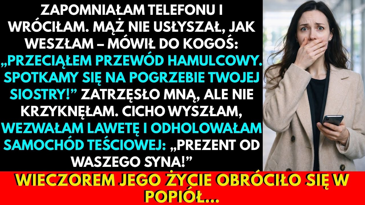 Wróciłam Po Telefon I Usłyszałam, Jak Mój Mąż Omawia Mój Pogrzeb Z Moją Siostrą…