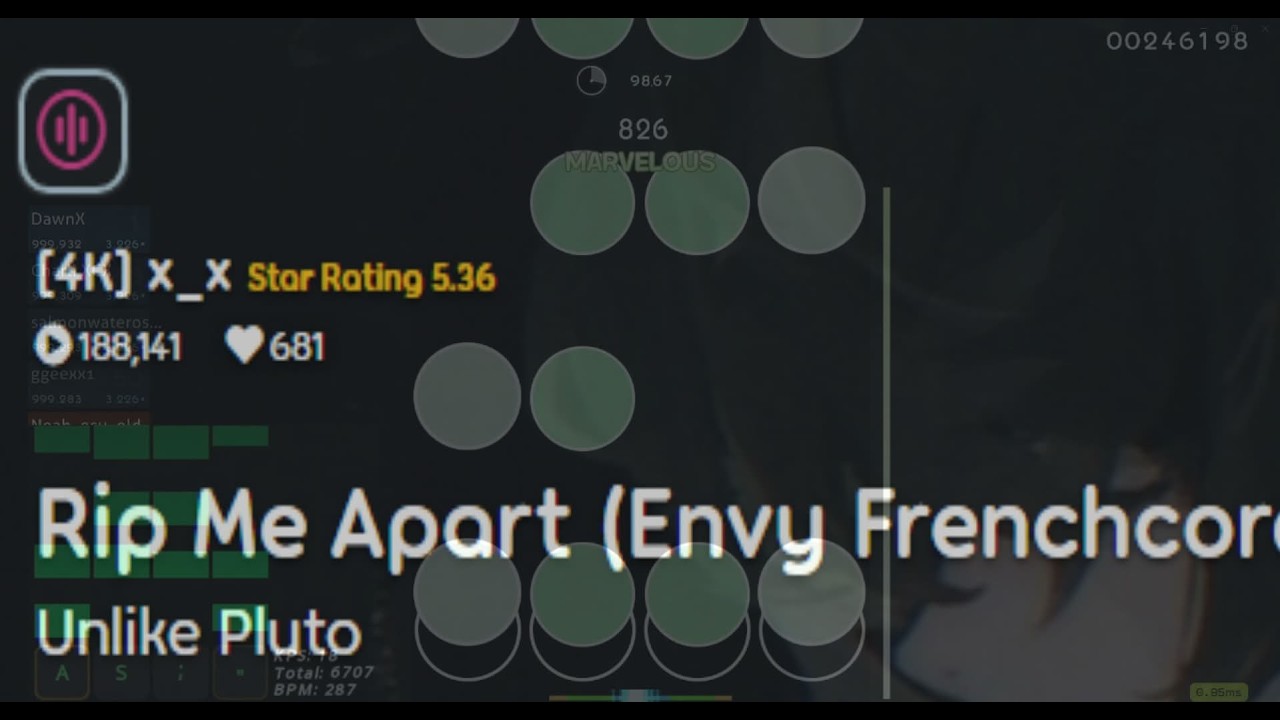 RIP ME APART!! 269PP PLAY (4k Osu! Mania)