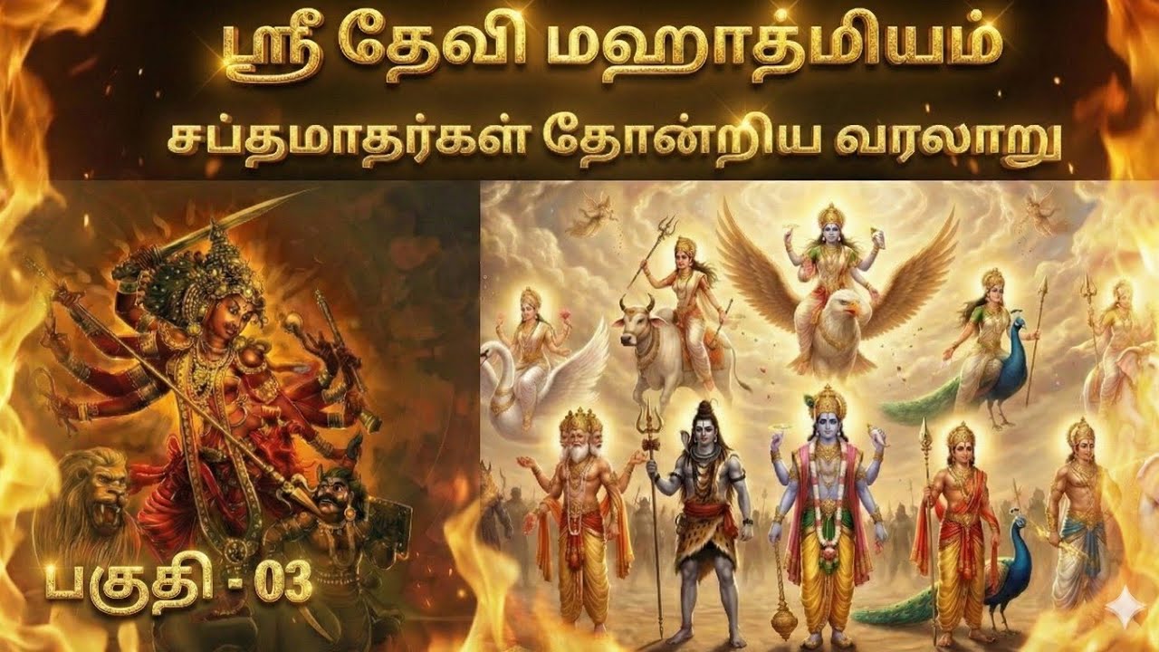 தேவி மகாத்மியம்|சப்த மாதர்கள் வரலாறு|devi mahatmyam|sapta matrikas story|sapta mata|saptha kannigal