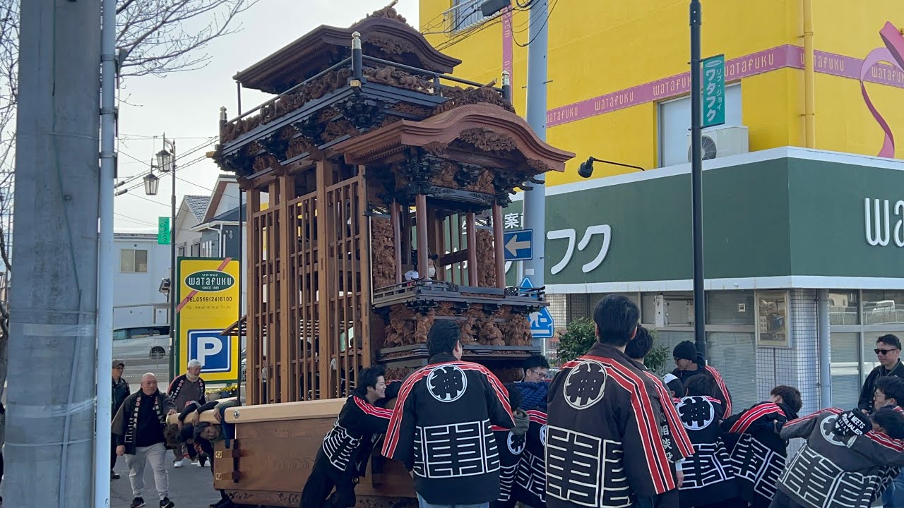 2025年3月30日 成岩地区 西馬場神車 試し曳き