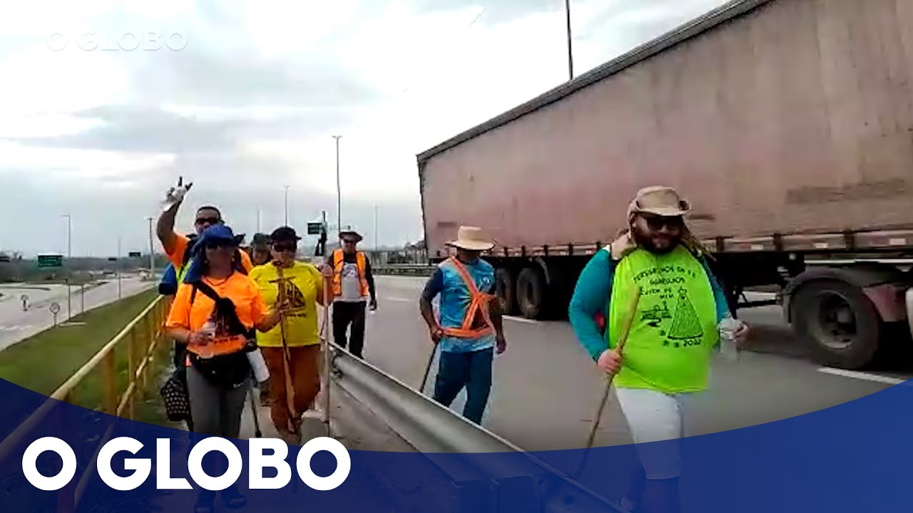 A longa caminhada dos romeiros até Aparecida