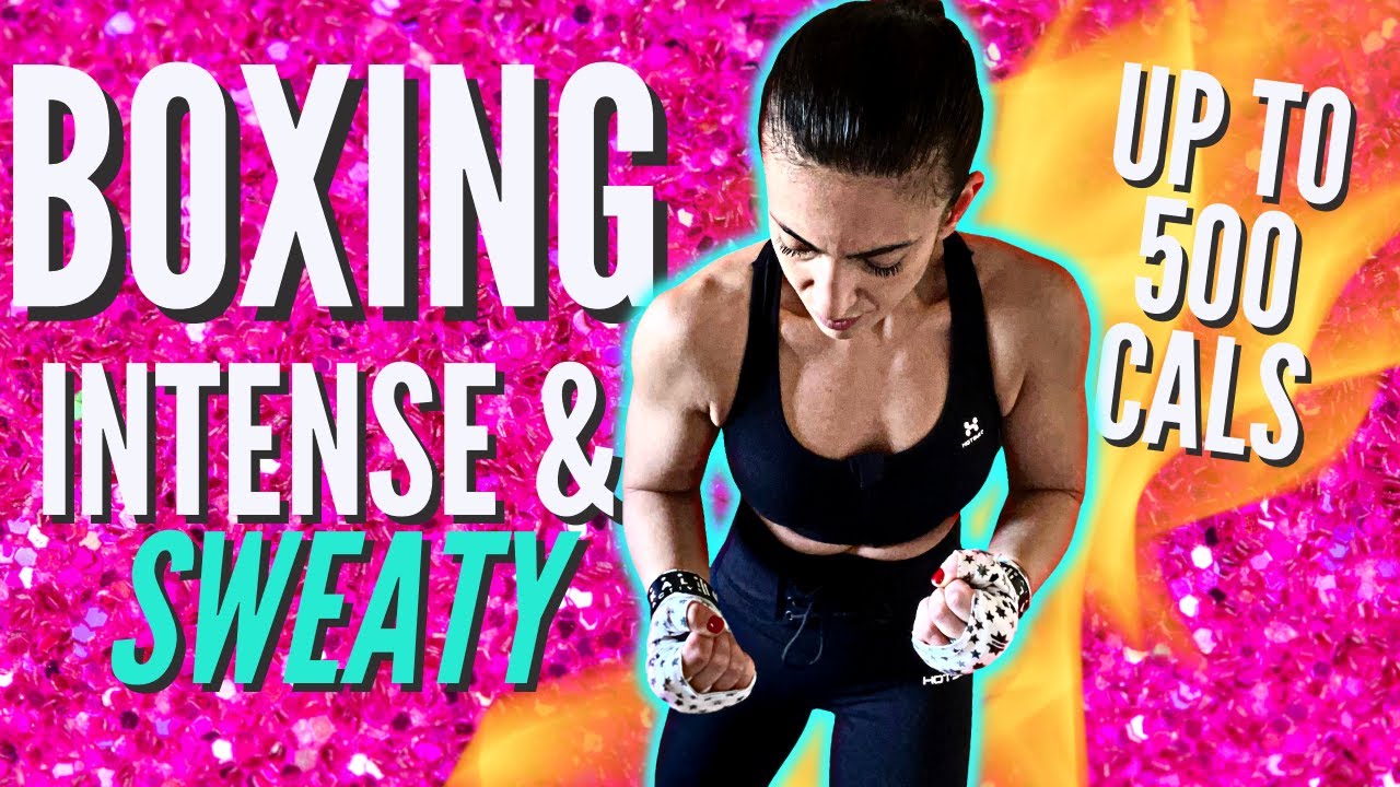 Up To 500 CAL Shadow Boxing Workout (NON STOP INTENSE SWEAT!)//SYLVIA NASSER