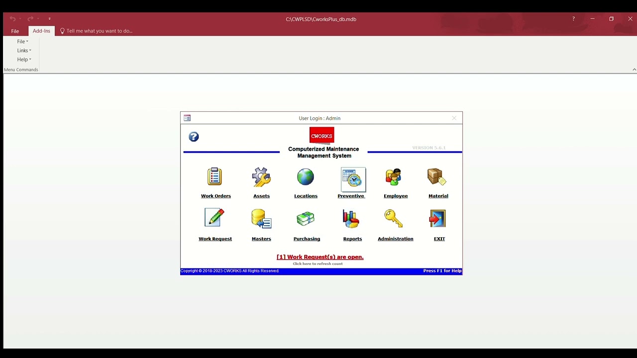 COMPUTERIZED MAINTENANCE MANAGEMENT SYSTEM(CMMS) BTE2442:MAINTENANCE TECHNOLOGY