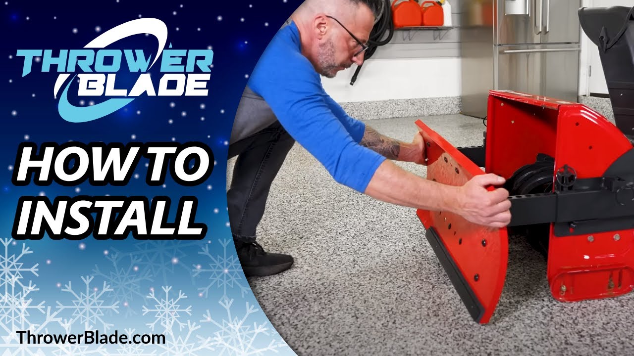How to Install the Throwerblade to your Snow Blower (old Version) .