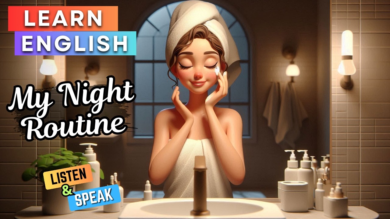 My Night Routine | Learn English Through Story | English Listening & Speaking Practice