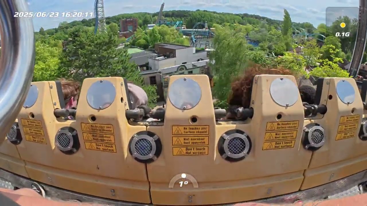 Buzzsaw Walibi Belgium onride pov
