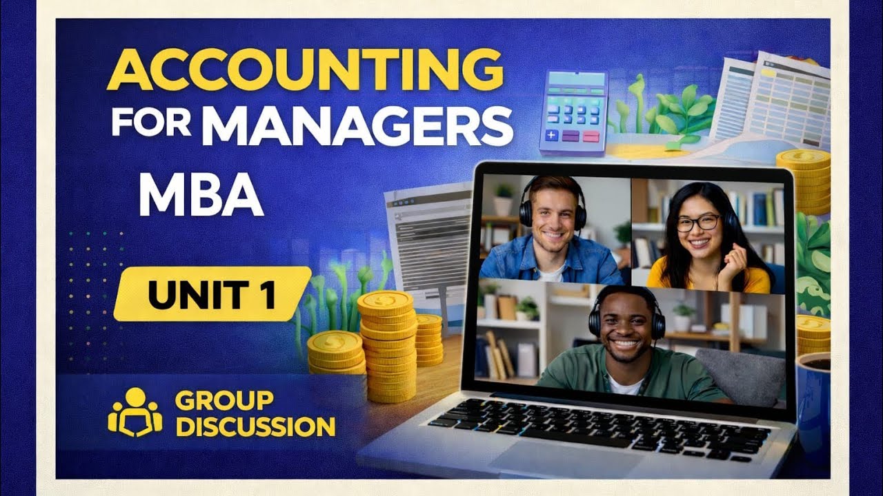 ACCOUNTING FOR MANAGERS UNIT 1| MBA VIRTUAL GROUP STUDY (PAN INDIA) 
