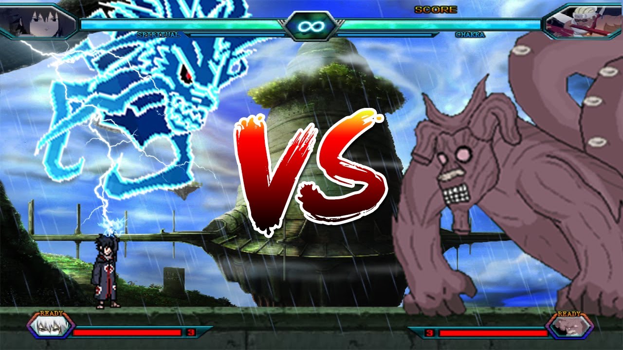 Sasuke Akatsuki VS Killer Bee - Bleach Vs Naruto 3.3 (Modded)