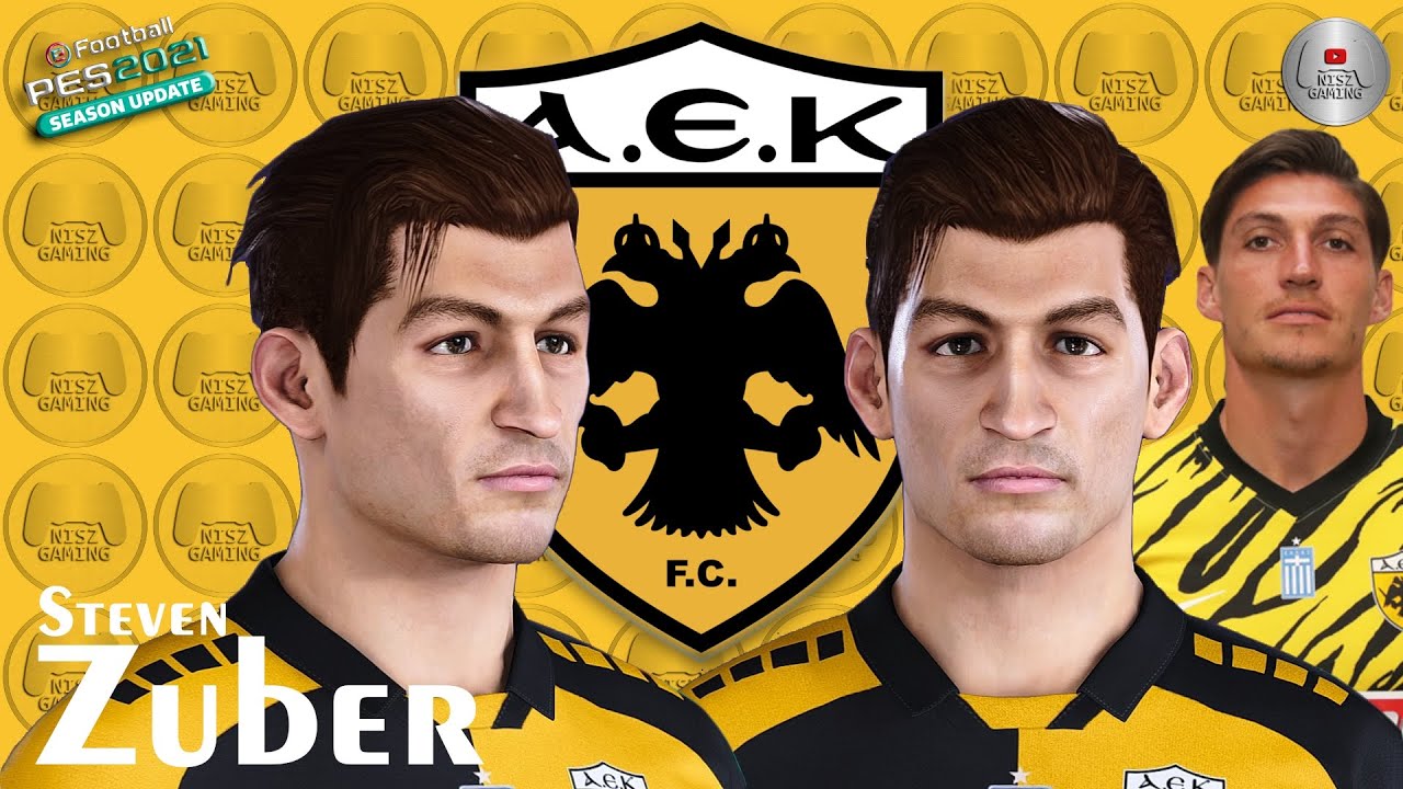 Steven Zuber Face PES 2021 AEK ATHENS NISZ Gaming | PES 2020 | Create Face PES