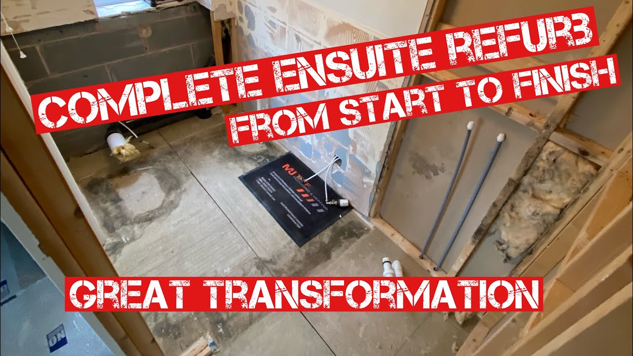 COMPLETE ENSUITE REFURB from START to FINISH, BEFORE & AFTER. MOVING LAYOUT DESIGN/WALLS/TILING