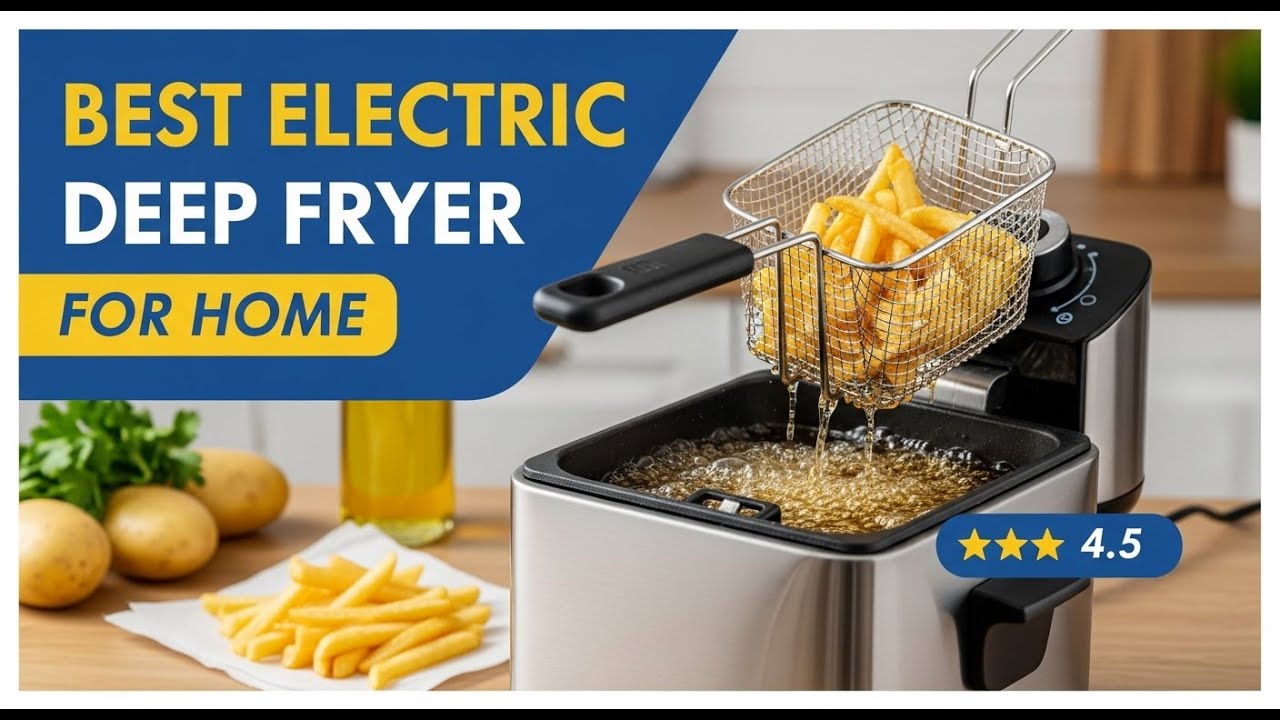 TOP 5 Best Electric Deep Fryer for Home 2026