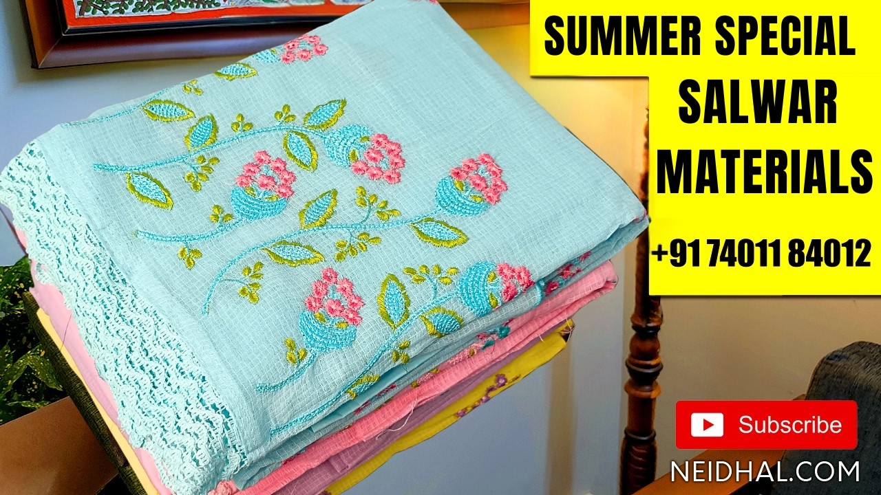 Latest Salwar Dress Material Designs | NEIDHAL.COM | WhatsApp +917401184012 | FEB 27 #3686🌺🌺