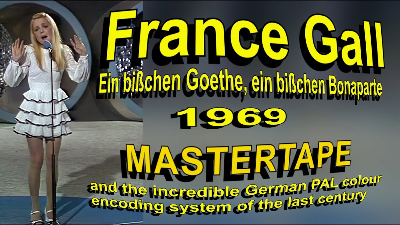 France Gall 1969 and the incredible German PAL colour encoding system of the last century