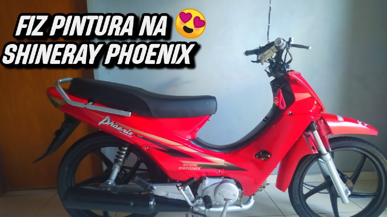 (Part 3 ) Fiz Pintura na minha Shineray Phoenix Com Spray @Tayronemodificacoes