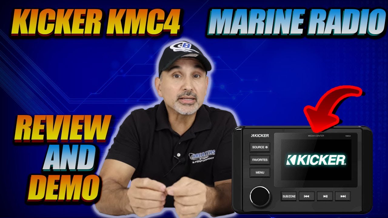 Обзор и демонстрация головного устройства Kicker KMC4 Marine с Bluetooth