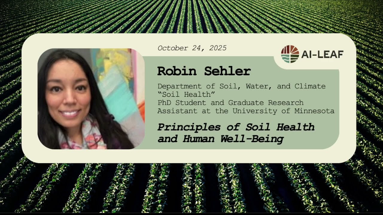 Principles of Soil Health and Human Well-Being, Robin Sehler