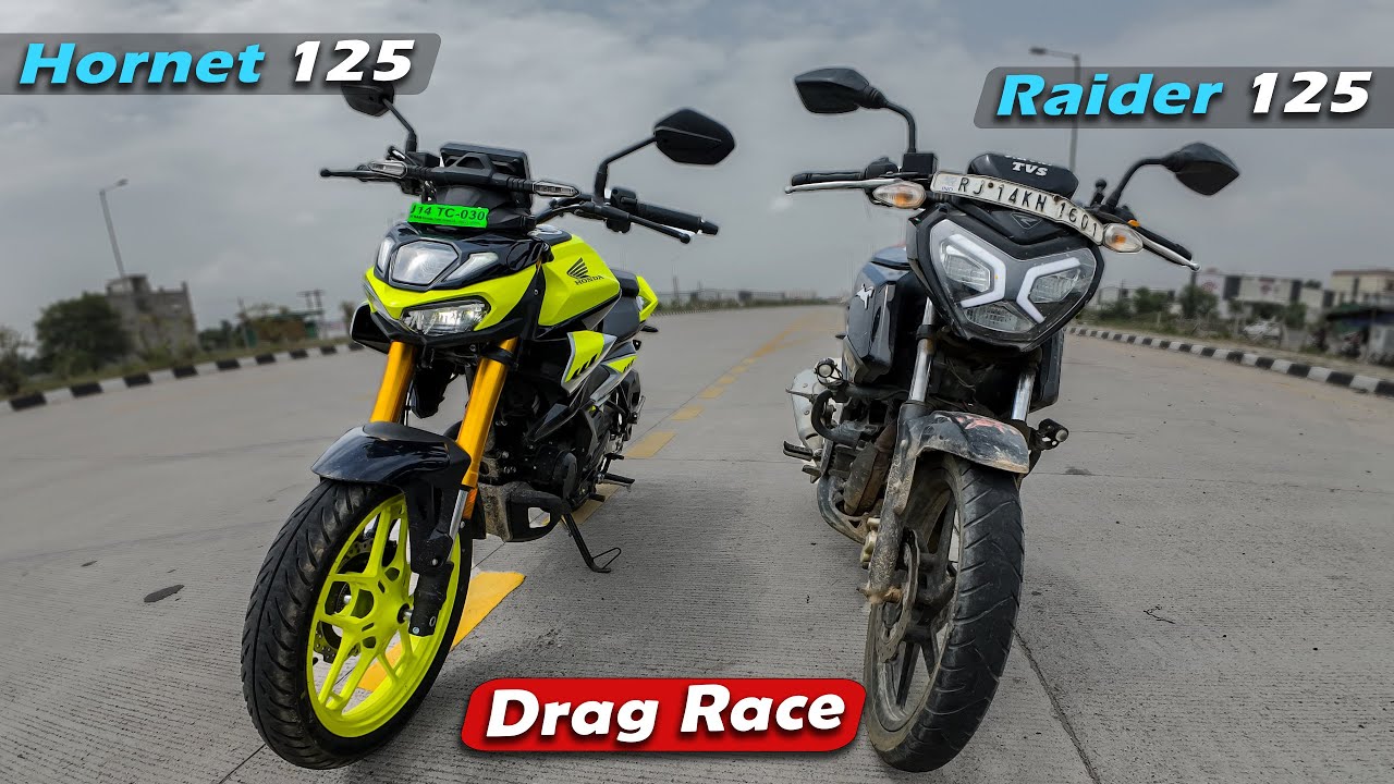 Honda CB 125 Hornet vs TVS Raider 125 : Drag Race | TVS Raider in Danger