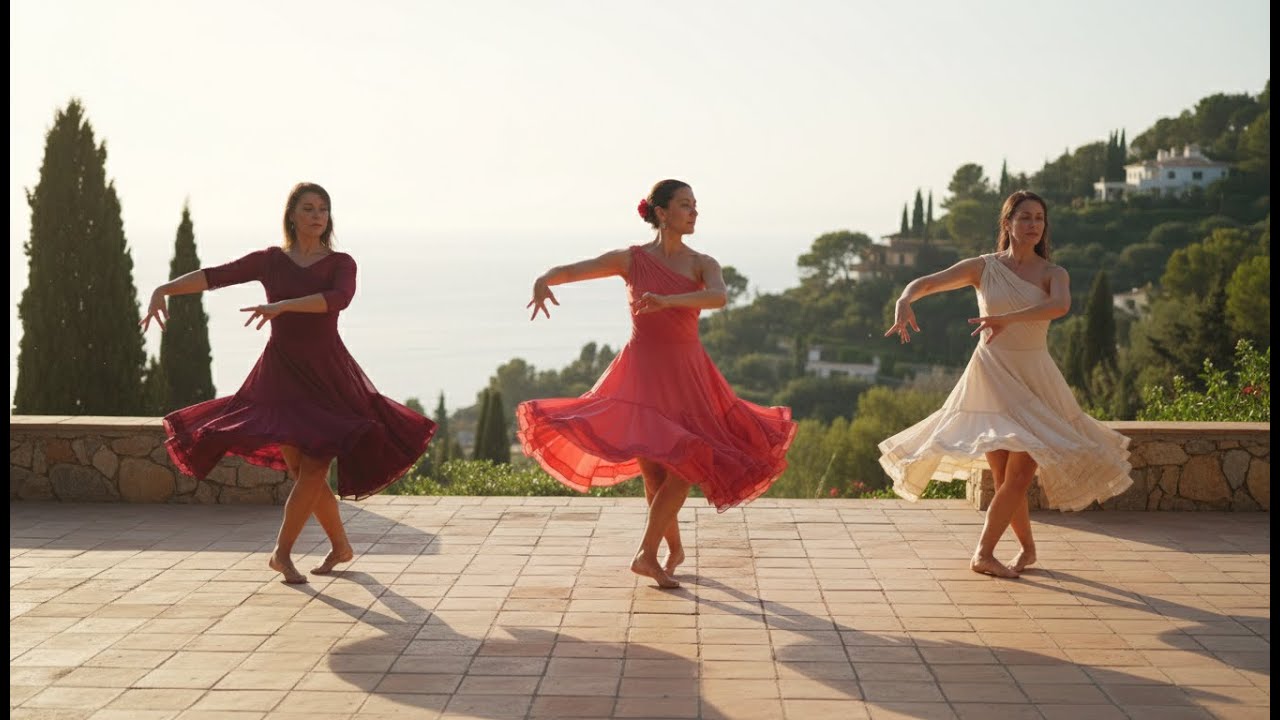 Golden Hour Spanish Dance with Relaxing Instrumental Flamenco