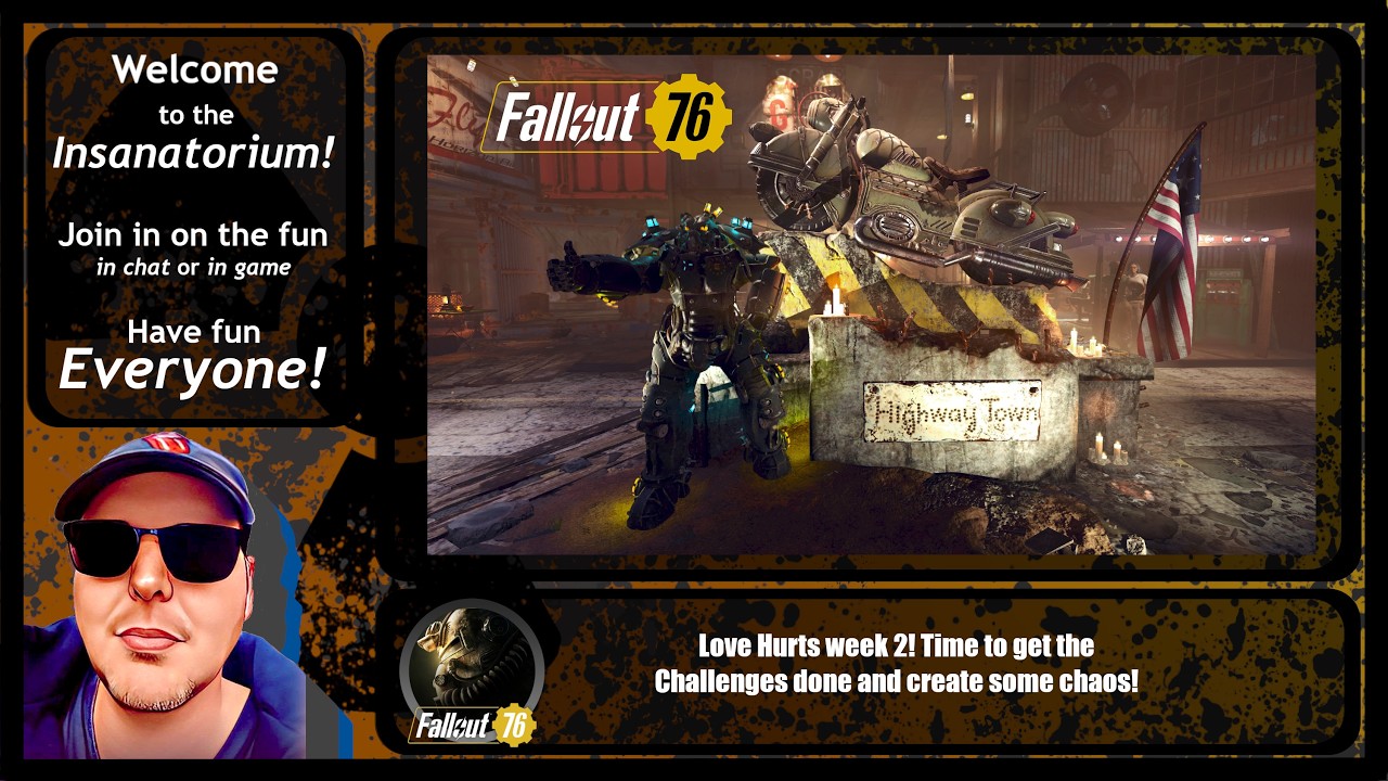 #Fallout76 Season 23: Love Hurts week 2! Time to get the Challenges done and create some chaos!