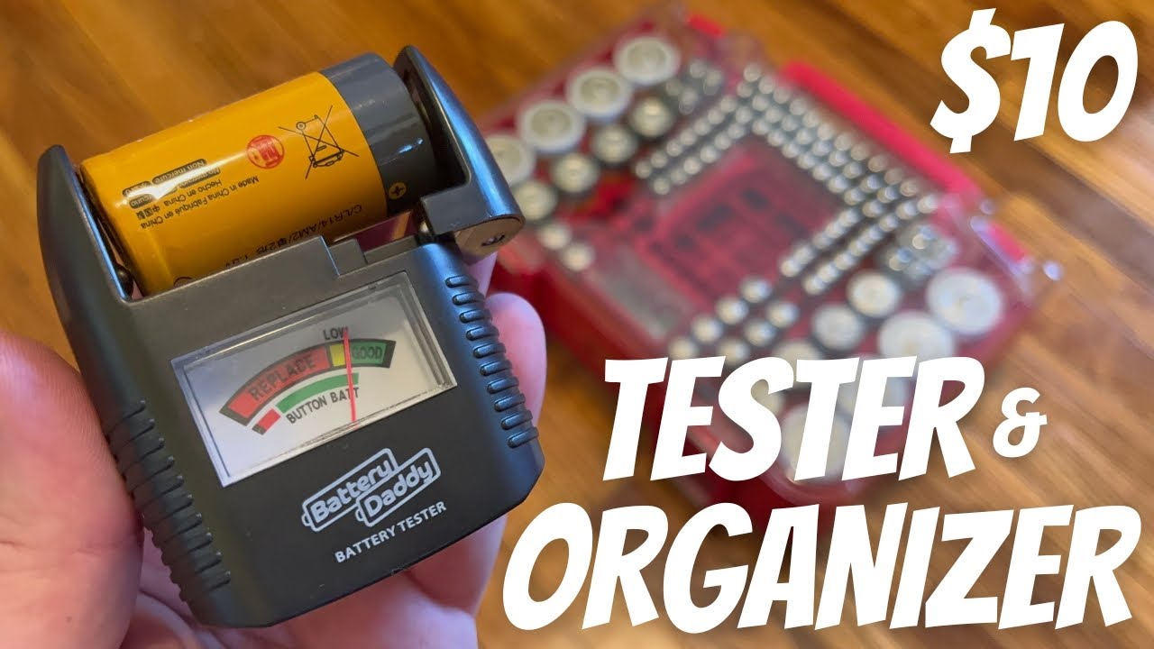 $10 Battery Daddy - Test & Organize up to 150 batteries in one small enclosure