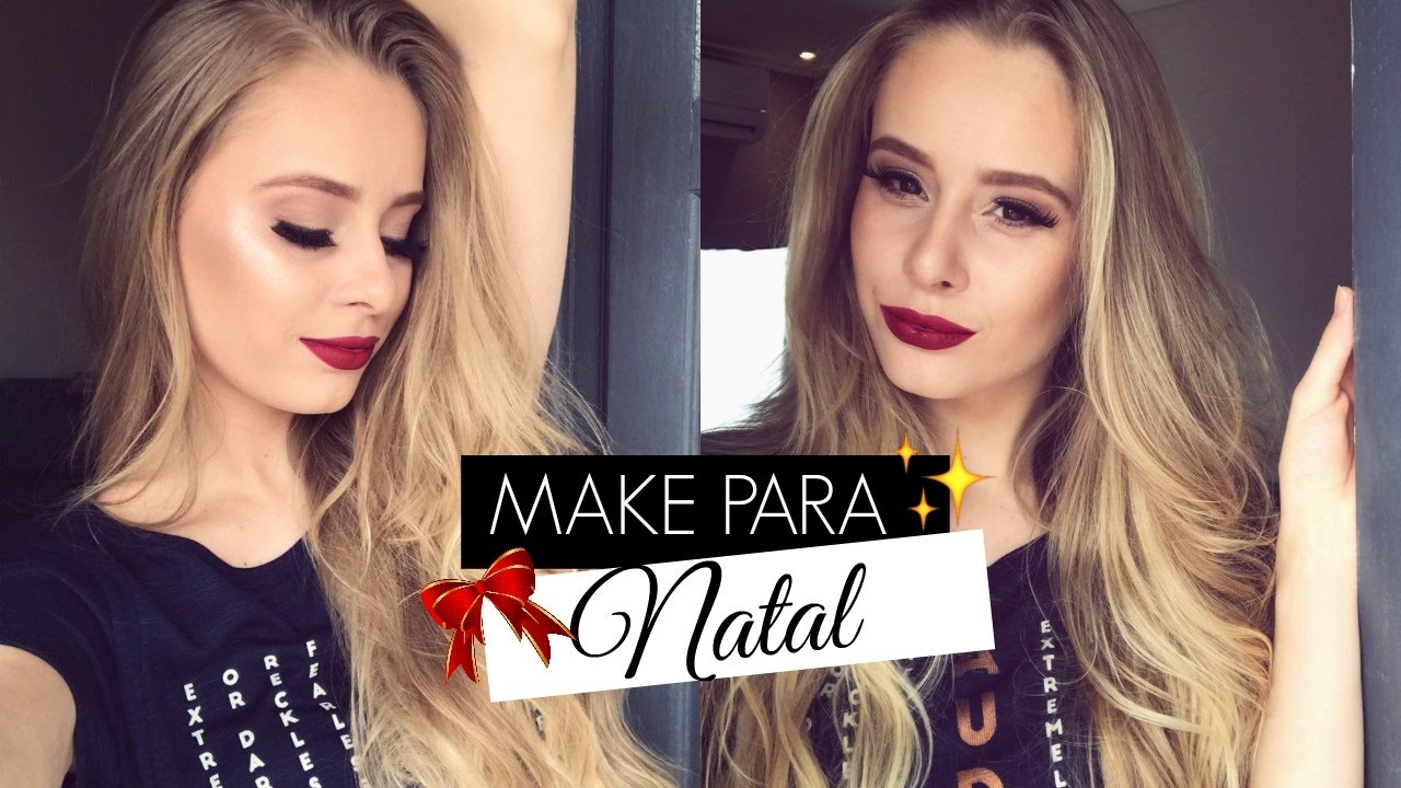 MAQUIAGEM QUE EU REALMENTE USARIA NO NATAL