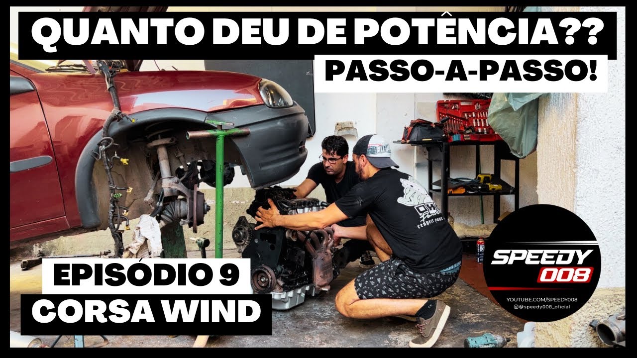 Tirei o motor 1.0 e coloquei um 2.0 no corsa usando a injeção do 1.0! SWAP 2.0!