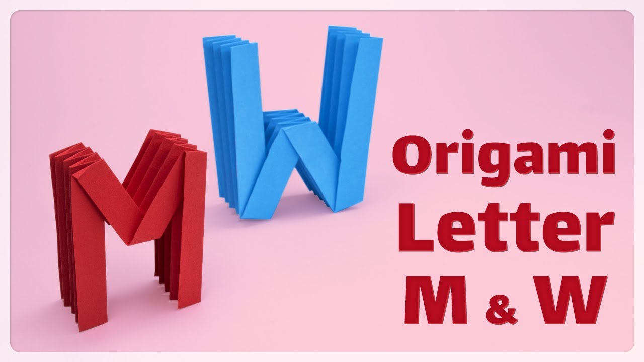 Origami Letter M | how to make origami letter m