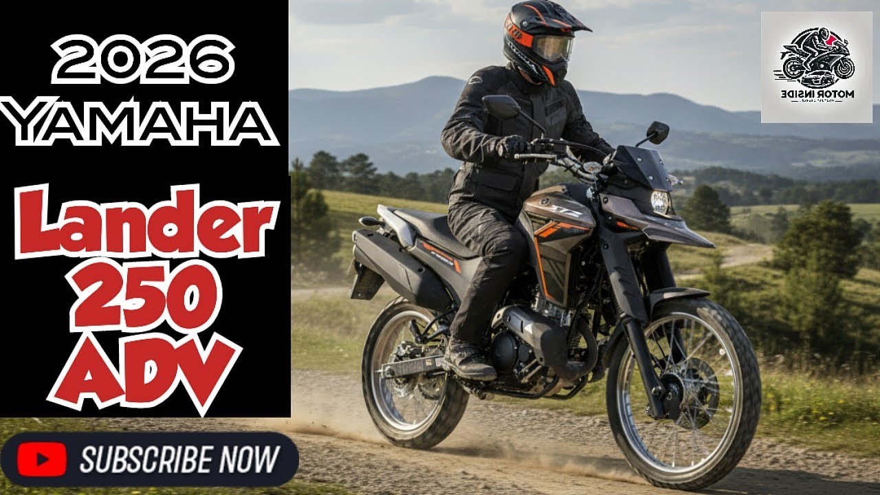 Обзор Yamaha Lander 250 ADV 2026 года &ndash; идеальный мотоцикл для приключений! #приключения #мотоцик...