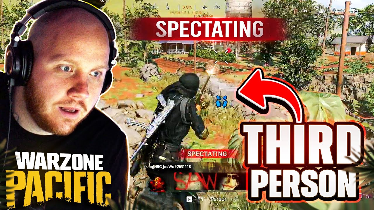 I SPECTATED WARZONE BUT IT WAS THIRD PERSON!