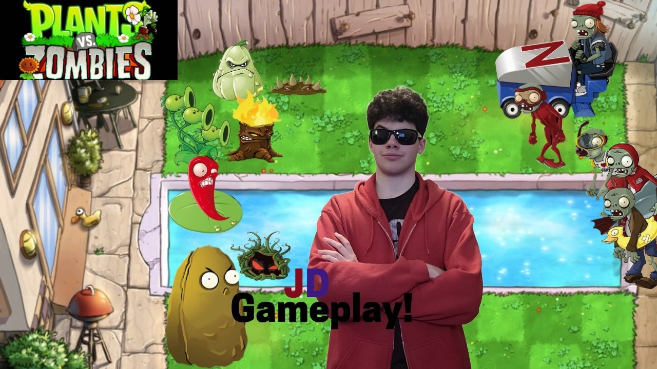 JD vs zombies: Back to protect my pool: Plants vs Zombies gameplay and tutorial.