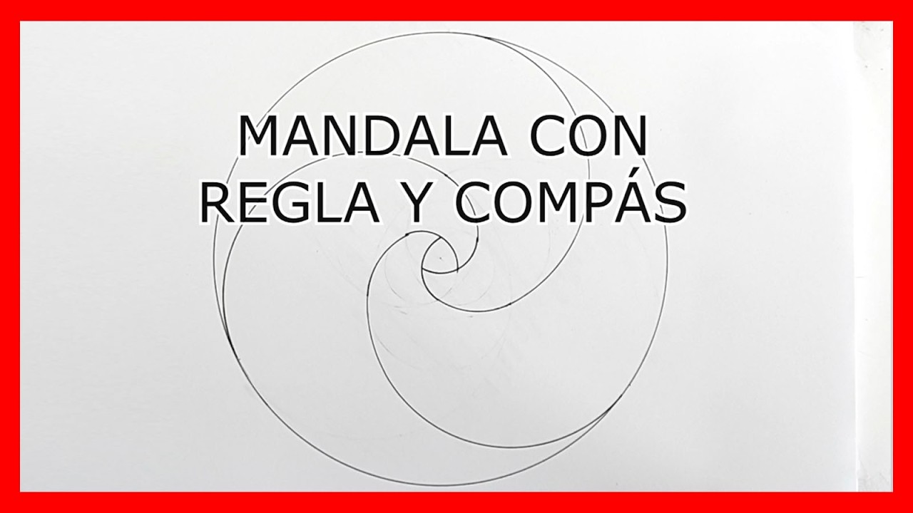 Cómo hacer un mandala sencillo con compás | Paso a paso desde cero