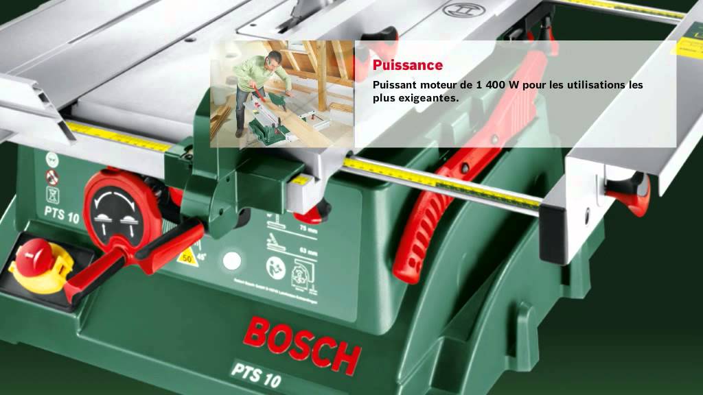 Scie circulaire &agrave; table Bosch PTS 10