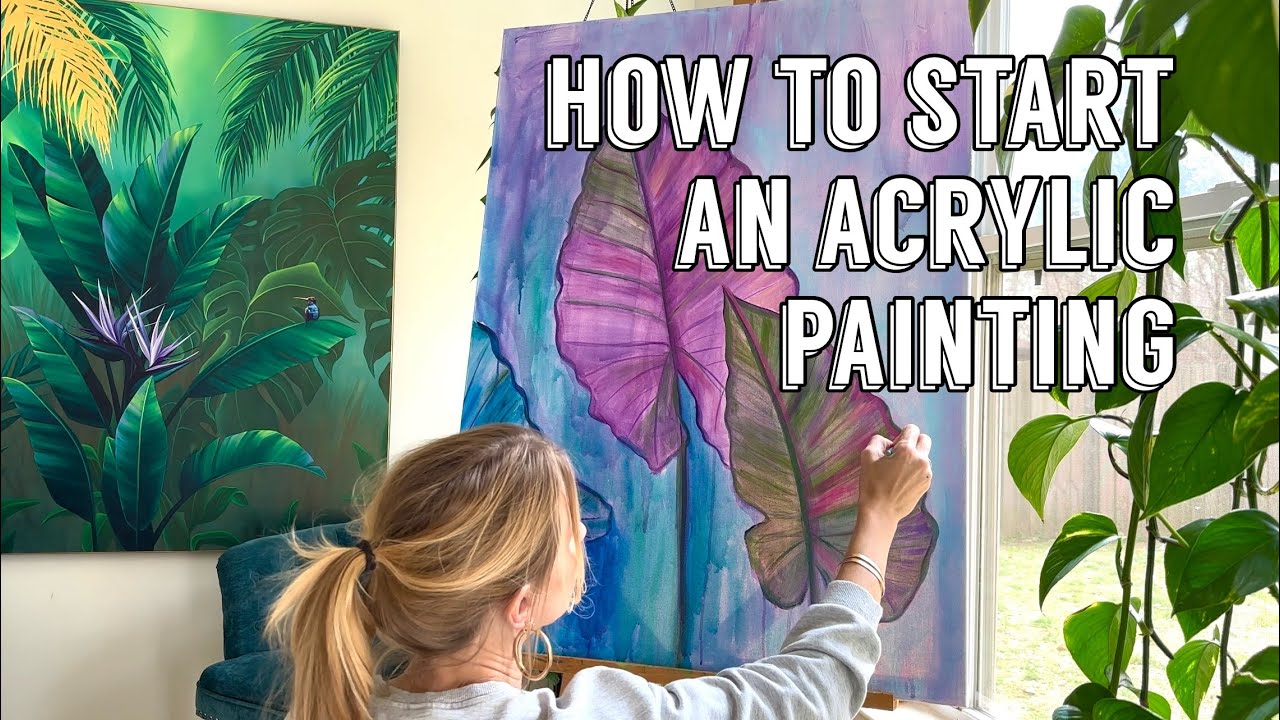 How to Use Acrylic Paint THE RIGHT WAY! - Make your acrylics look like oil paint!