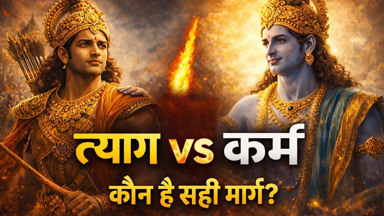 त्याग या कर्म? क्या है सच्चा मार्ग | गीता अध्याय 5 | Karma Sanyas Yog Explained