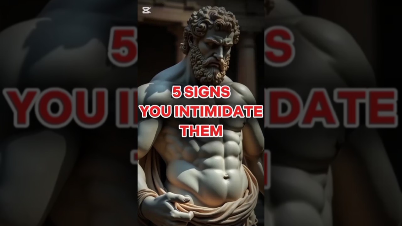 5 Signs You Intimidate Them | Stoicism #shorts #stoicism #intimidation