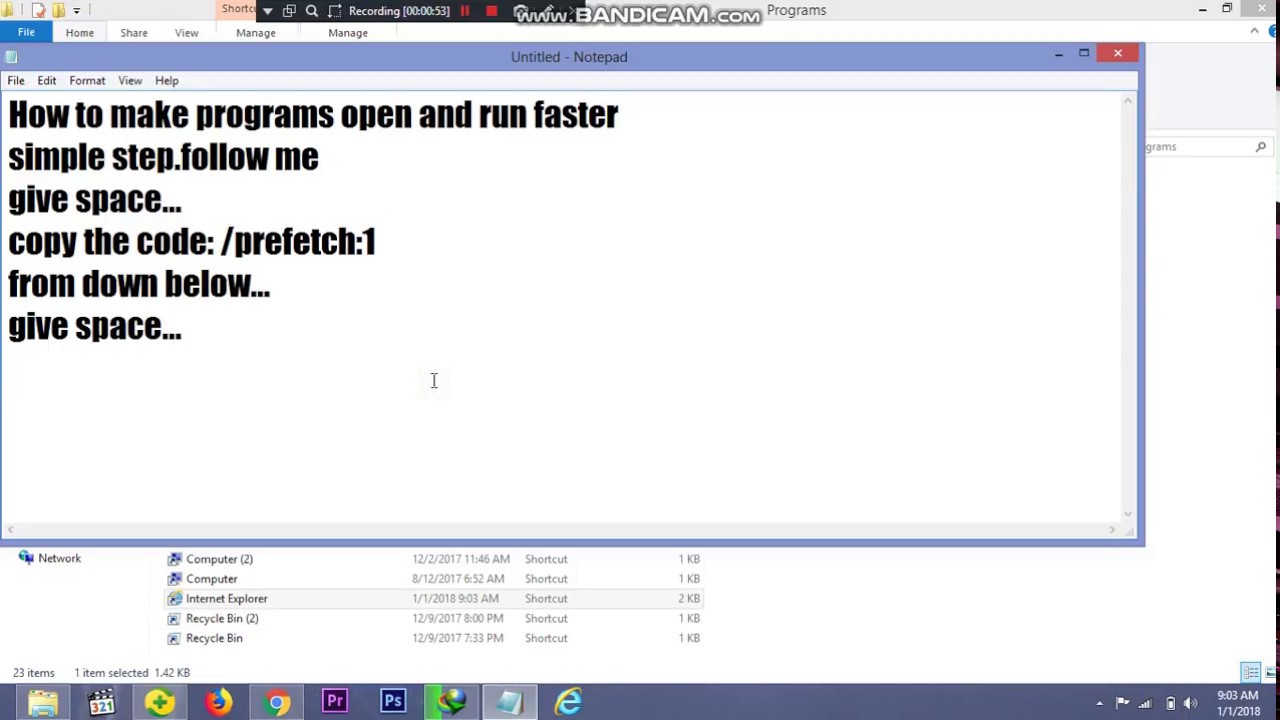 How to make programs open and run faster simple step.