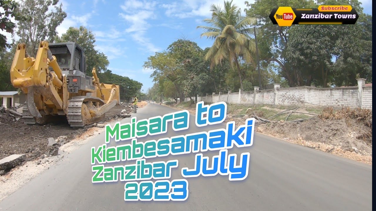 Matengenezo yanaendelea barabara ya Maisara kuelekea Kiembesamaki Airport Zanzibar @zanzibartowns