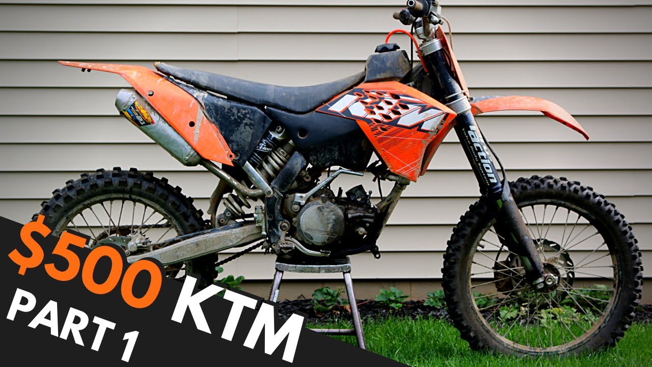 Как перепродавать кроссовые мотоциклы ради прибыли / Сборка KTM, часть 1