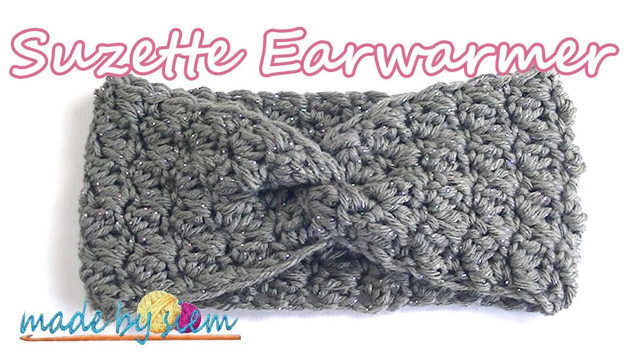 Утеплитель для ушей/повязка для волос Suzette с изюминкой – ICE YARNS – Вязание крючком – Учебное...
