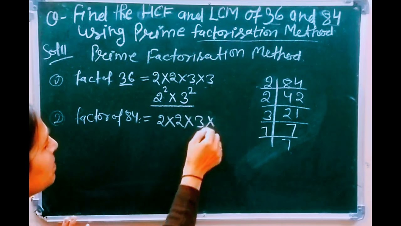 How to find LCM and HCF by Prime Factorization method// important of class 8th NCERT maths 