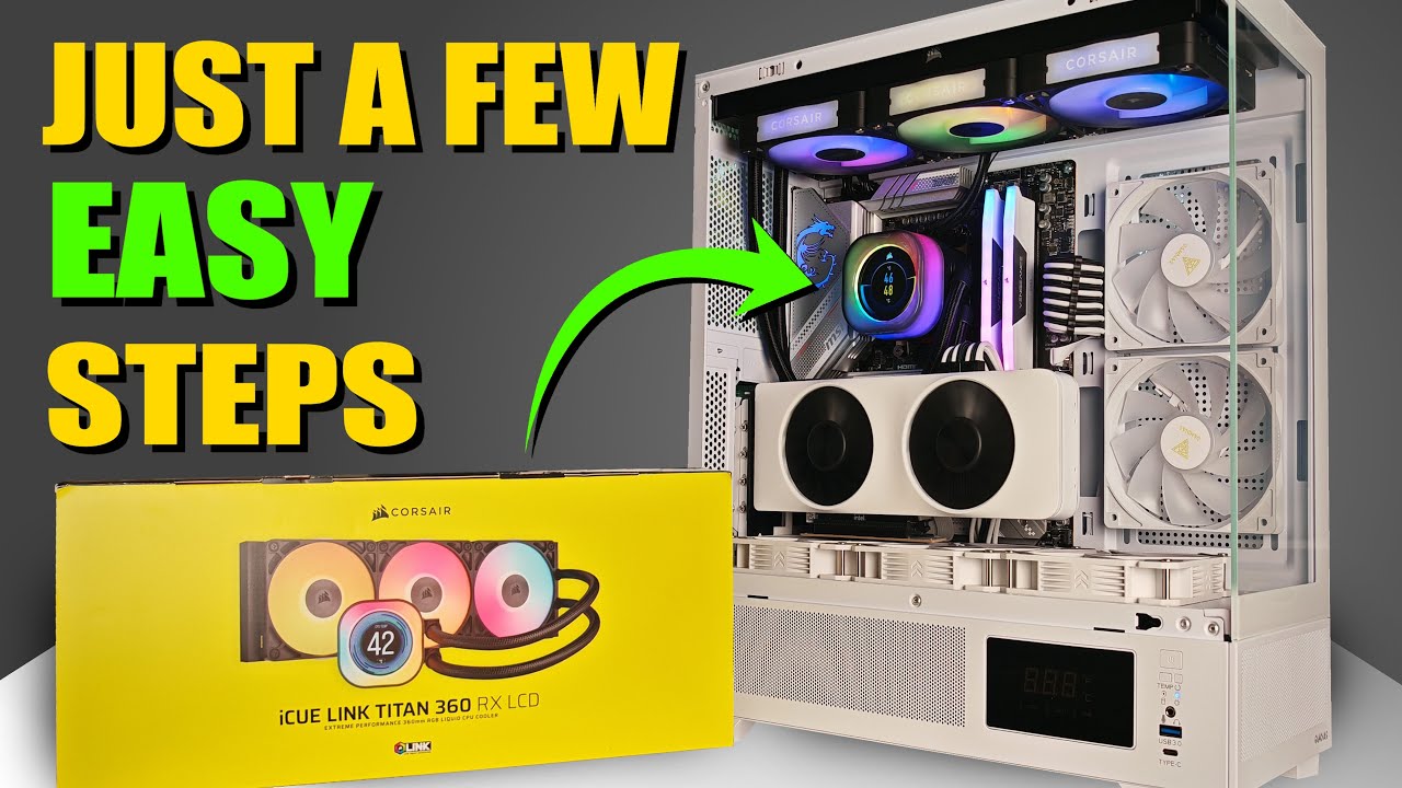 How To Install Corsair iCue Link Titan RX AIO CPU Cooler