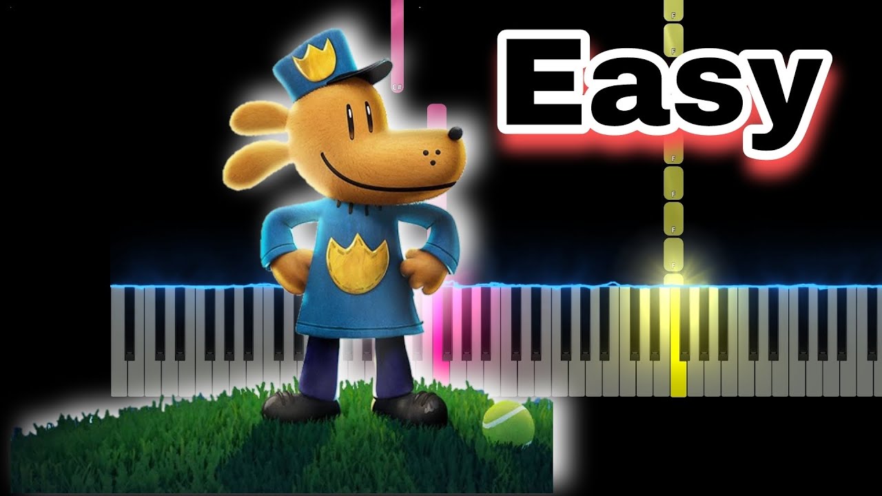 Dog Man - Trailer Song (Easy Piano Tutorial)