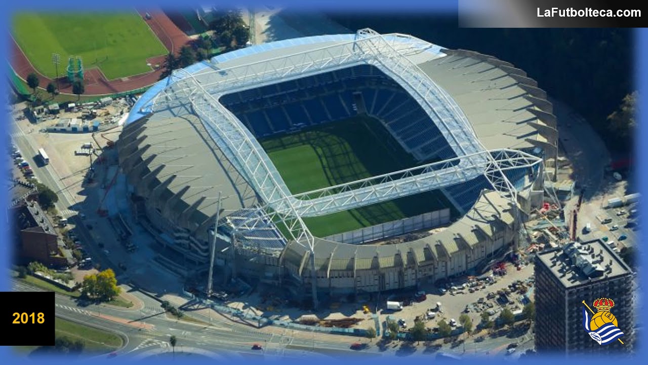 Evolución estadio Anoeta Real Sociedad de Fútbol