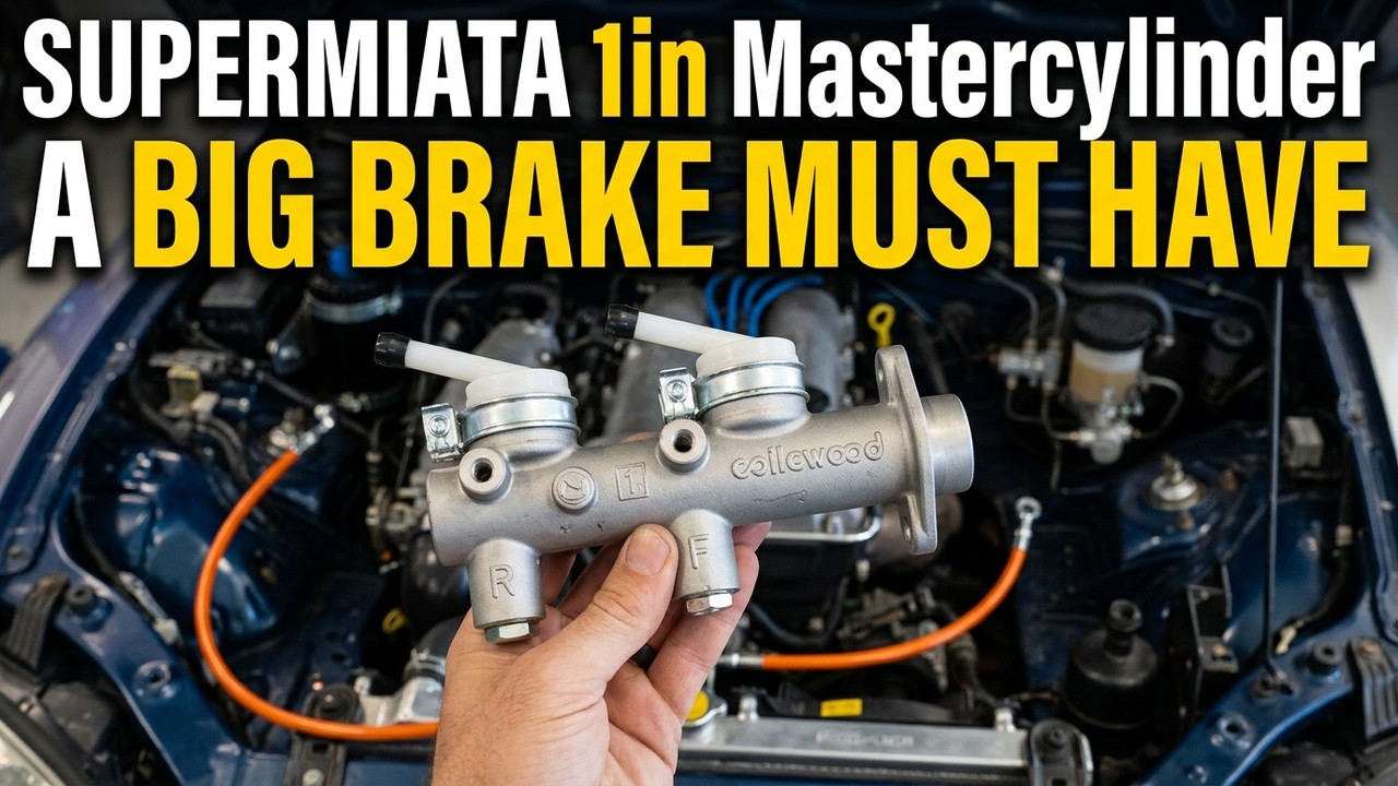 How To Install SUPERMIATAS 1in Master Cylinder On A 89-05 Miata | A Must Have For Big Brakes!