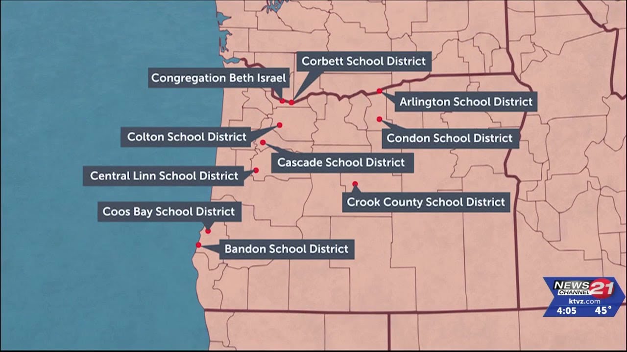 FBI investigating over 18 hoax bomb threats emailed to Oregon schools, airports, synagogues, ...