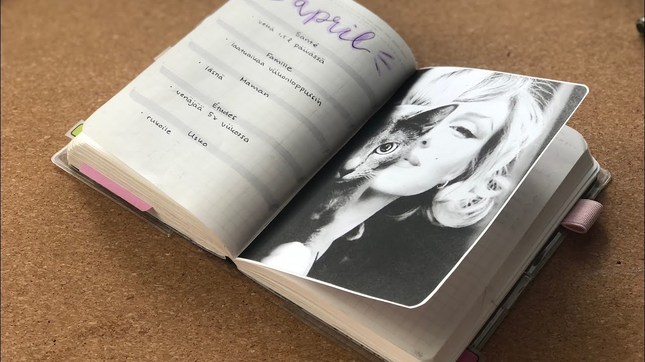 April 2021 setup in my bullet journal