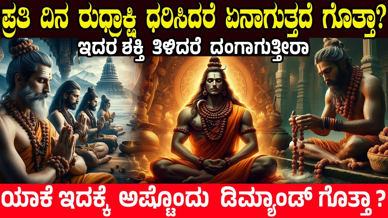ಪ್ರತಿ ದಿನ ರುಧ್ರಾಕ್ಷಿ ಧರಿಸಿದರೆ ಏನಾಗುತ್ತದೆ ಗೊತ್ತಾ? Why You Should Wear Rudraksha? Real Fact | Charitre